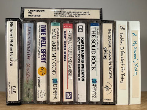 LOT OF 10 RELIGIOUS TAPES - various artists - CASSETTE SET
