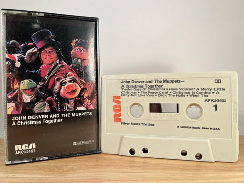 JOHN DENVER AND THE MUPPETS - a Christmas together - CASSETTE TAPE