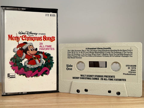 WALT DISNEY STUDIO PRESENTS - merry christmas songs - CASSETTE TAPE