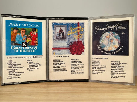 JIMMY SWAGGART - LOT of 3 CASSETTE TAPES