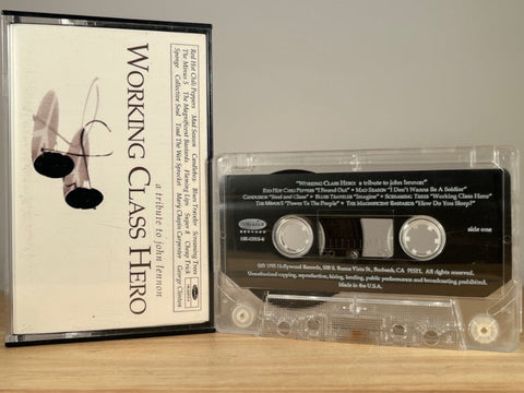 WORKING CLASS HERO - a tribute to John Lennon - various artists - CASSETTE TAPE