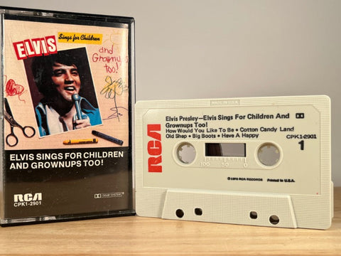 ELVIS PRESLEY - sings for children and grown ups - CASSETTE TAPE