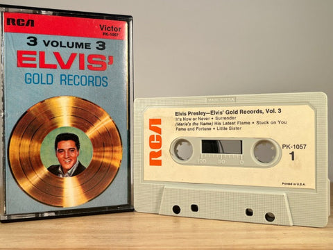 ELVIS PRESLEY - gold records Vol.3 - CASSETTE TAPE