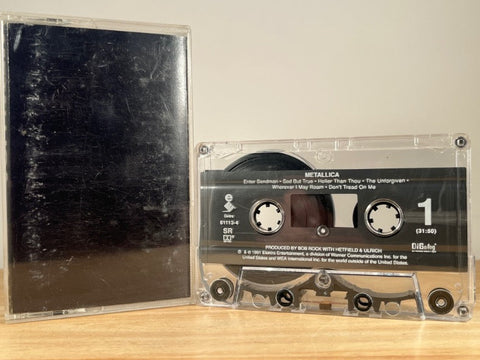 METALLICA - the black album - CASSETTE TAPE