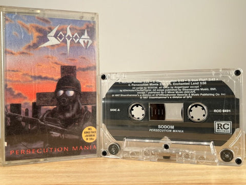SODOM - persecution mania - CASSETTE TAPE