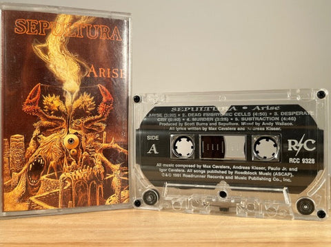 SEPULTURA - arise - CASSETTE TAPE