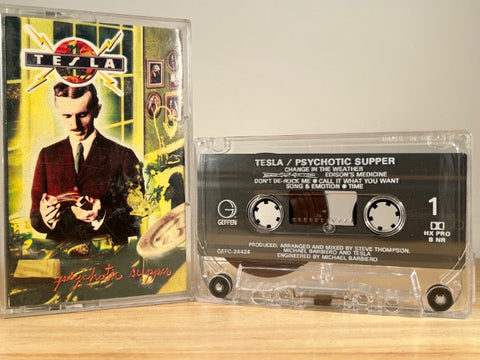 TESLA - psychotic supper - CASSETTE TAPE