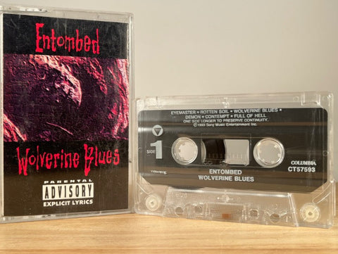 ENTOMBED - wolverine blues - CASSETTE TAPE