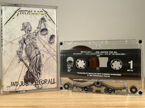 METALLICA - and justice for all - CASSETTE TAPE