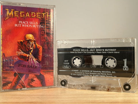 MEGADETH - peace sells but who’s buying - CASSETTE TAPE