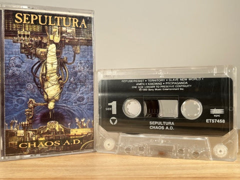 SEPULTURA - chaos A.D. - CASSETTE TAPE
