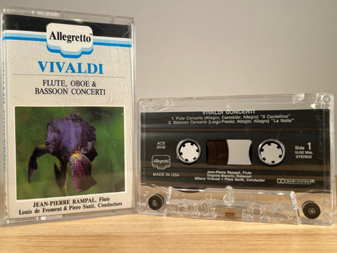 VIVALDI - flute, oboe & bassoon concerti - CASSETTE TAPE