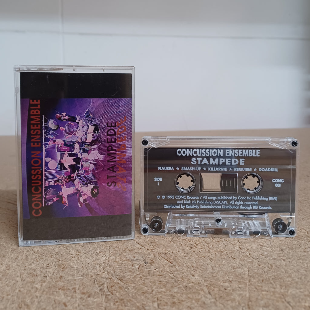 Concussion Ensemble - Stampede - BRAND NEW CASSETTE TAPE