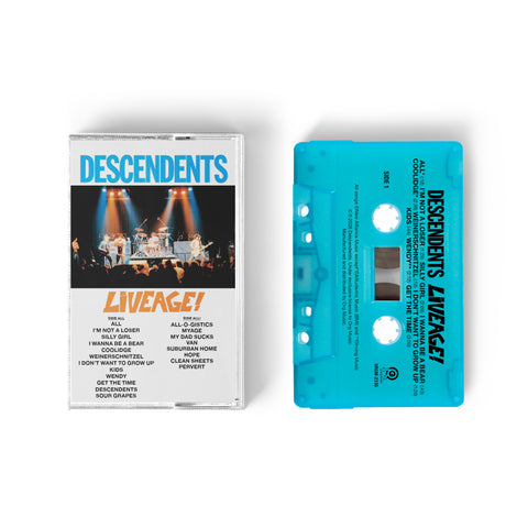 DESCENDENTS - Liveage! - BRAND NEW CASSETTE TAPE [pre-order]