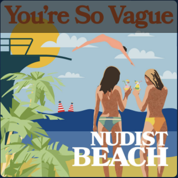 NUDIST BEACH - you're so vague - BRAND NEW CASSETTE TAPE