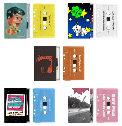 LESS THAN JAKE - BRAND NEW CASSETTES BUNDLE (FOREVER VERSIONS) [pre-order]