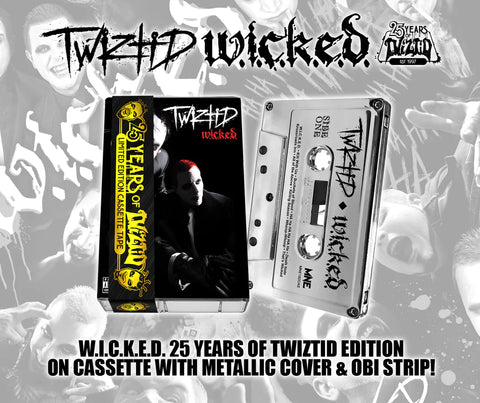 TWIZTID "W.I.C.K.E.D." 25 YEARS OF TWIZTID EDITION - BRAND NEW CASSETTE TAPE