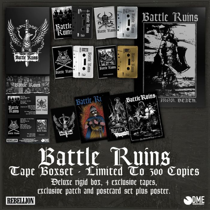 Battle Ruins - 4x Tape Boxset (lim 300, patch, poster, postcards) - BRAND NEW