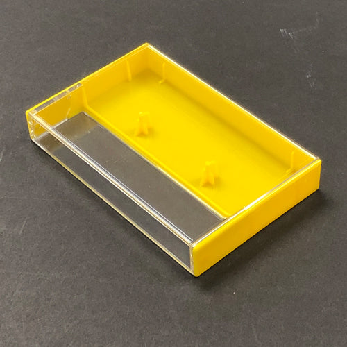 YELLOW & CLEAR NORELCO CASSETTE CASE