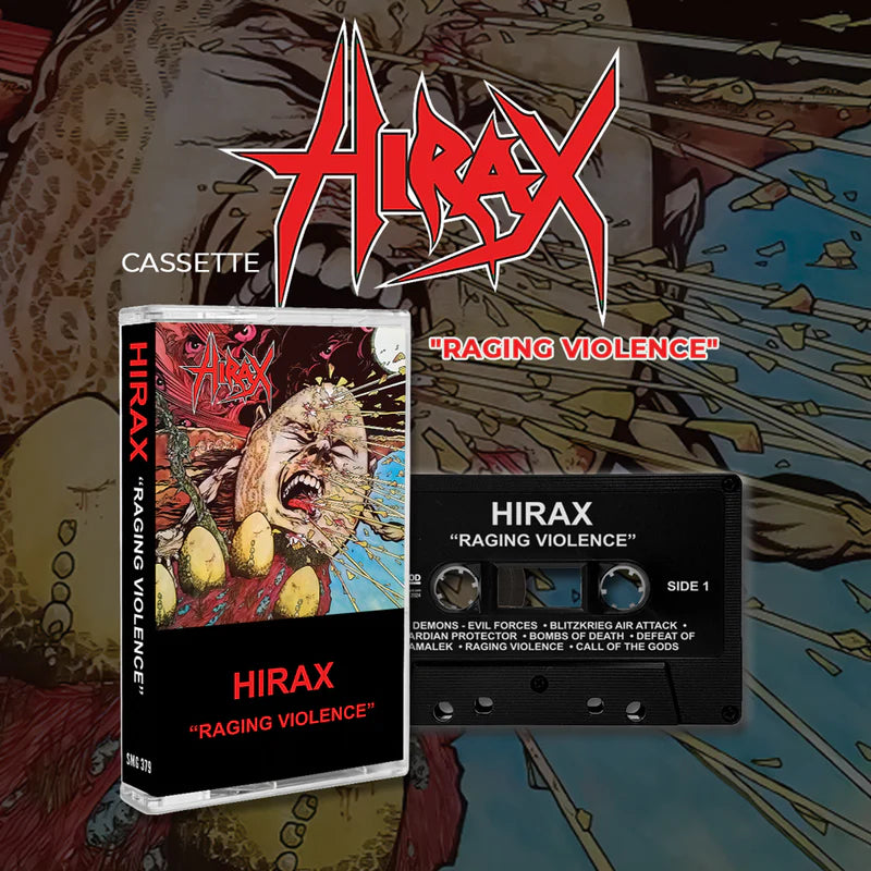 HIRAX - Raging Violence - BRAND NEW CASSETTE TAPE