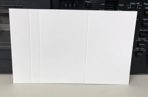 Blank Audio Cassette J-Cards with 1 Extra Panel