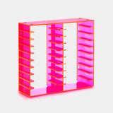 ACRYLIC CASSETTE TAPE STORAGE RACK FOR 20 CASSETTES