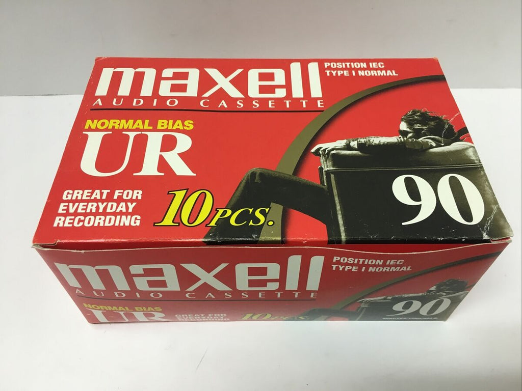 MAXELL UR 90 - BRAND NEW 10pk BLANK CASSETTE TAPES