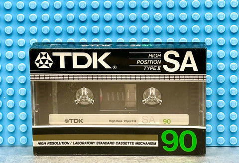 TDK SA 90 1985 USA TYPE II BLANK CASSETTE TAPE