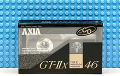 AXIA GT IIX 46 1989 JAPAN BLACK TYPE II BLANK CASSETTE TAPE