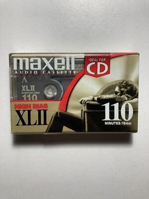 Maxell XLII 110-Min High Bias Type II Blank Cassette Tape Sealed