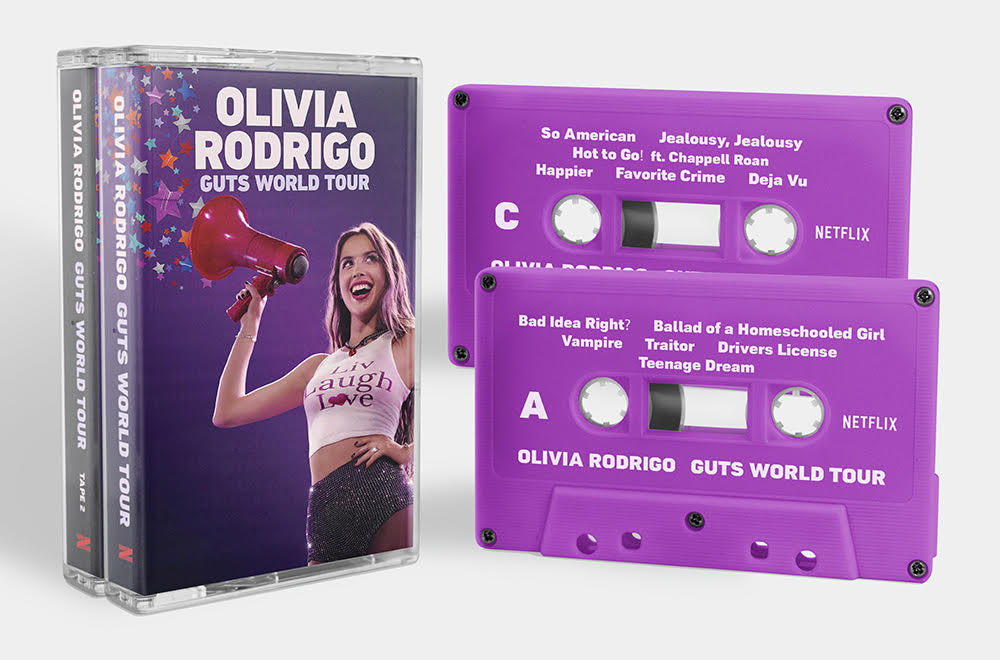 Olivia Rodrigo - GUTS World Tour (Netflix Special) [double album] - BRAND NEW CASSETTE TAPES