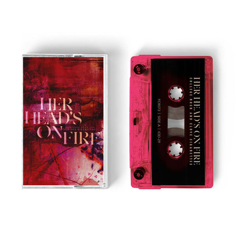 HER HEAD'S ON FIRE - college rock and clove cigarettes - BRAND NEW CASSETTE TAPE