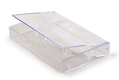 HEAVY DUTY CLEAR CASSETTE CASE - SQUARE CORNERS - BRAND NEW