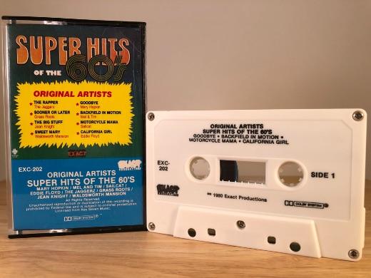 SUPER HITS OF THE 60'S - various artists - CASSETTE TAPE