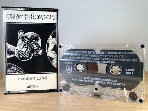 OMAR AND THE HOWLERS - monkey land - CASSETTE TAPE