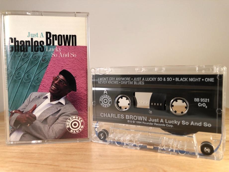 CHARLES BROWN - just a lucky so and so - CASSETTE TAPE
