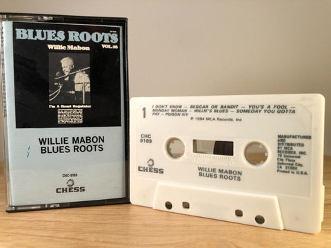 WILLIE MABON - blues roots - CASSETTE TAPE
