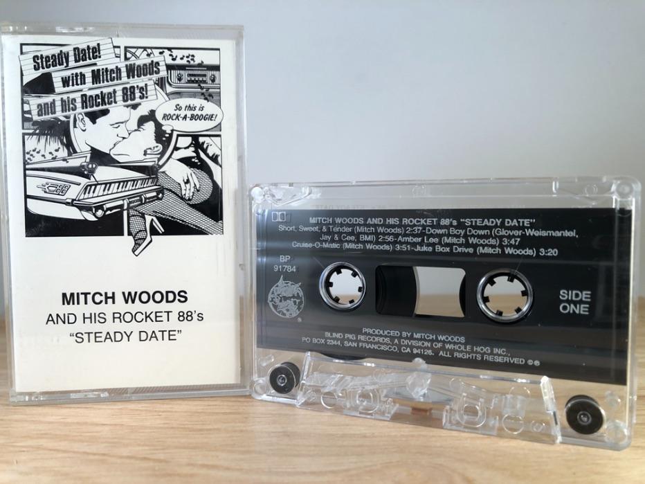 MITCH WOODS AND HIS ROCKET 88'S - steady date - CASSETTE TAPE