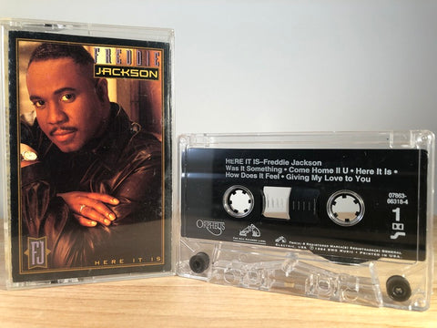 FREDDIE JACKSON - here it is - CASSETTE TAPE