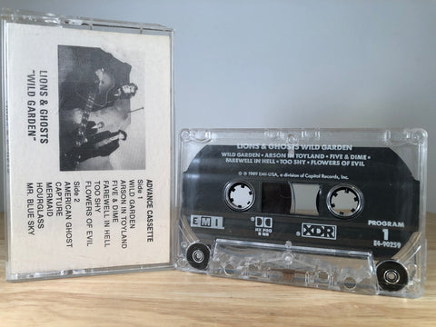 LIONS & GHOSTS - wild garden [advance copy] - CASSETTE TAPE