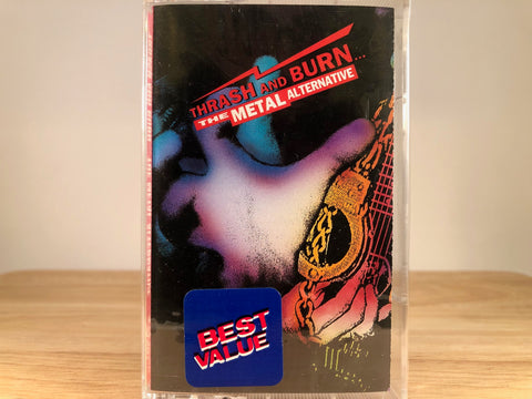 THRASH AND BURN - the metal alternative - BRAND NEW CASSETTE TAPE [mother love bone, corrosion of conformity, fishbone, infectious grooves]
