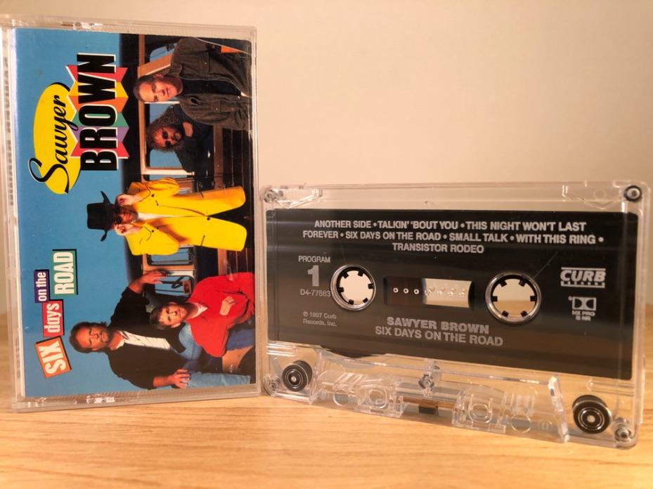 SAWYER BROWN - six days on the road - CASSETTE TAPE