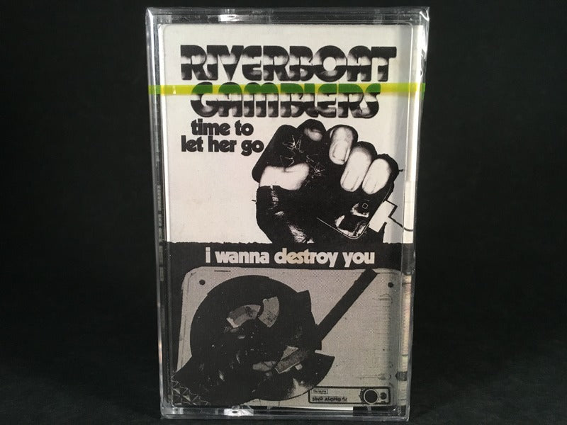 RIVERBOAT GAMBLERS - time to let her go / I want to destroy you (single) - BRAND NEW CASSETTE TAPE