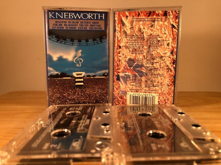 KNEBWORTH - various artists [double album] CASSETTE TAPE