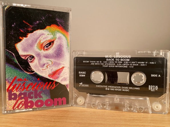 M.C. LUSCIOUS - back to boom - CASSETTE TAPE