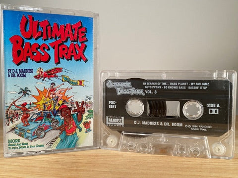 D.J. MADNESS & DR.BOOM - ultimate bass trax - CASSETTE TAPE
