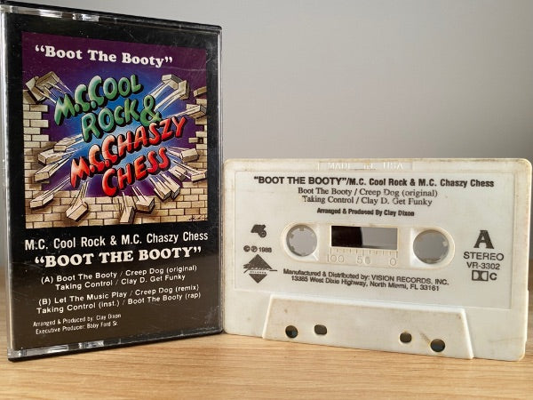 M.C. COOL ROCK & M.C. CHASZY CHESS - boot the booty - CASSETTE TAPE