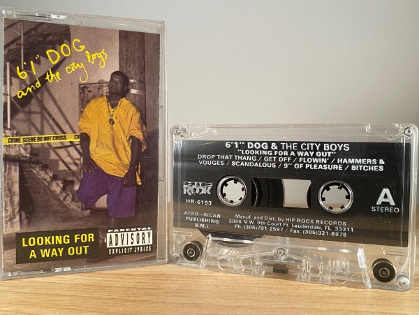 6’1” DOG AND THE CITY BOYS - looking for a way out - CASSETTE TAPE