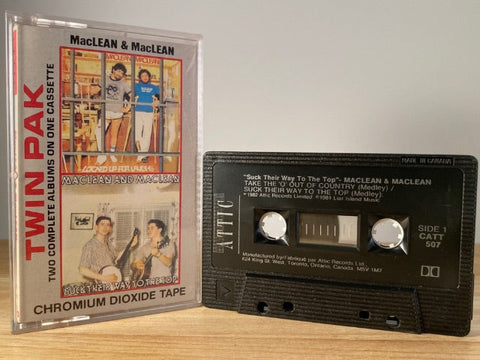 MACLEAN AND MACLEAN - suck their way to the top / locked up for laughs - CASSETTE TAPE