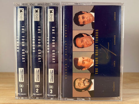 THE FOUR GREAT TENORS [4 tape set] - CASSETTE TAPES